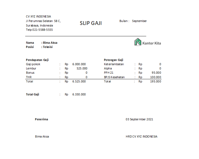 Slip Gaji Dan Keuntungan Menggunakan Slip Gaji Online