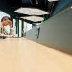 Man Working Alone In Office