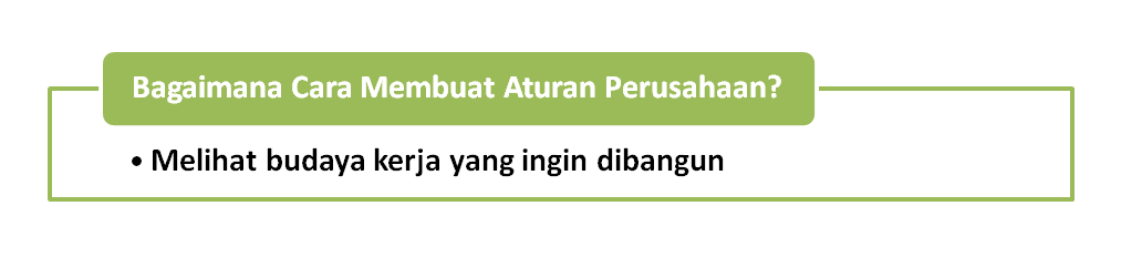 Budaya kerja yang ingin dibangun 