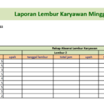 laporan mingguan karyawan