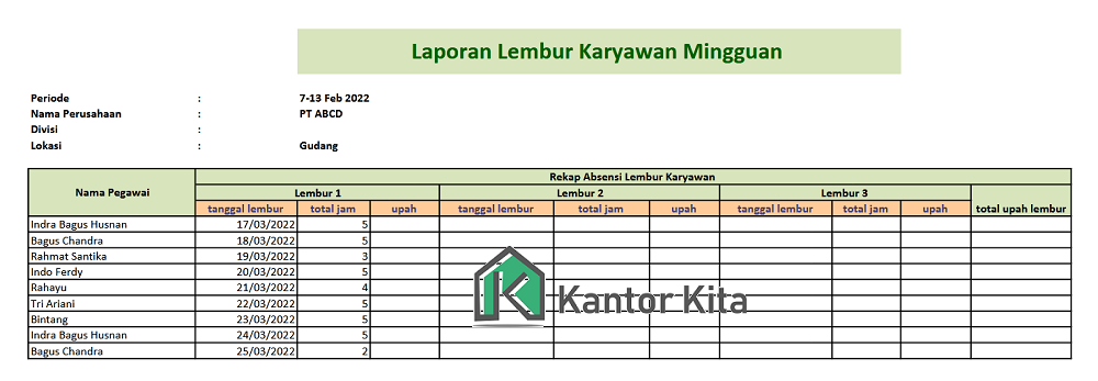 Begini Contoh Form Lembur Karyawan Dan Perhitungannya Blog Gadjian Imagesee 7640