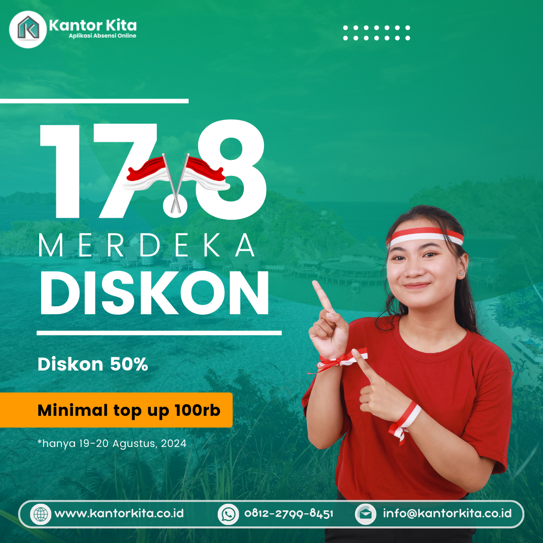 Promo kemerdekaan diskon 50%