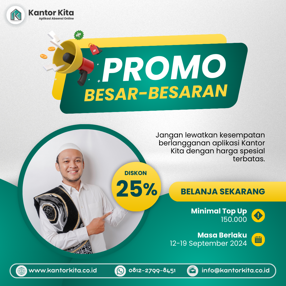 Promo Aplikasi Absensi Kantor Kita