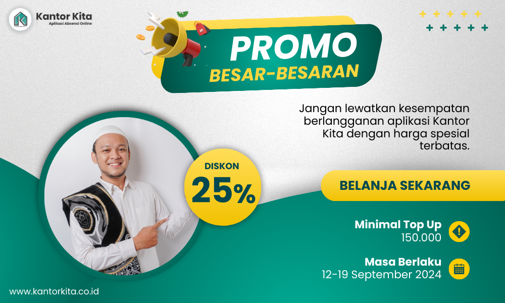 Promo Aplikasi Absensi Kantor Kita