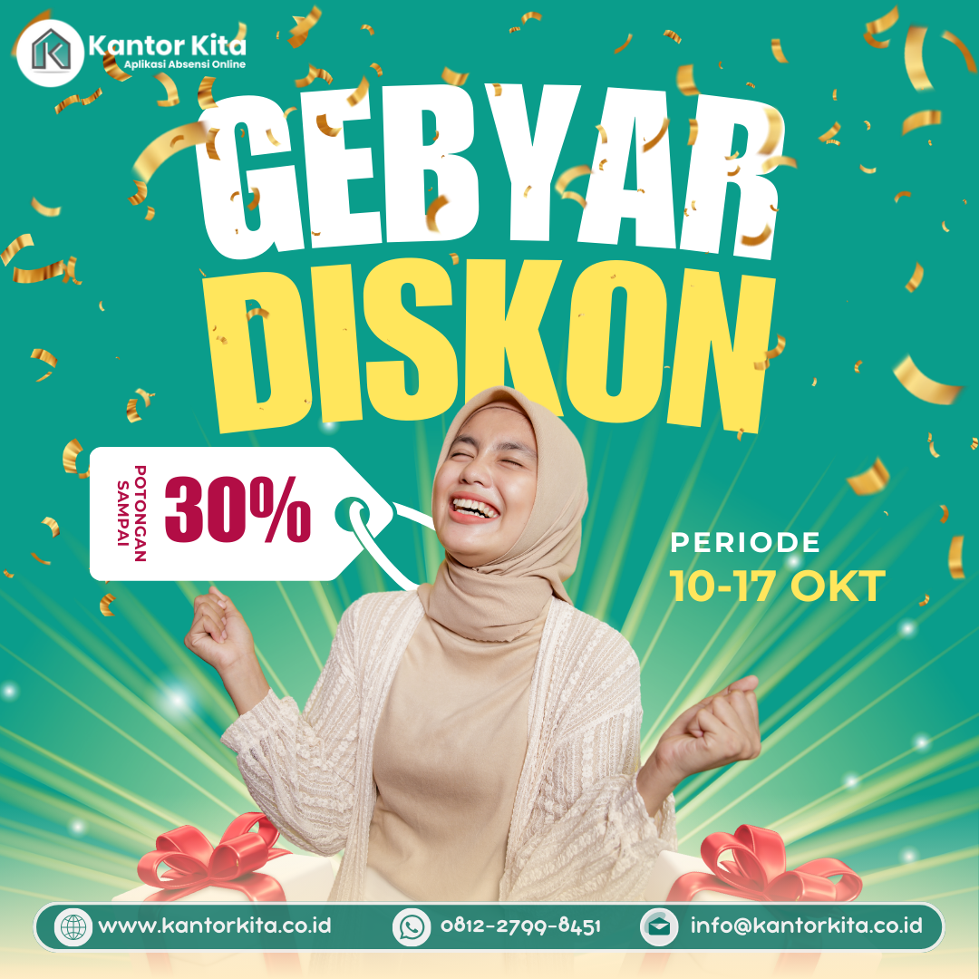 Promo Oktober : Aplikasi Online Diskon 30%