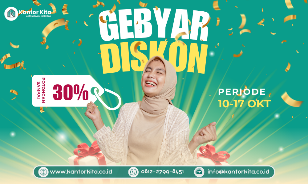 Promo Oktober : Aplikasi Online Diskon 30%