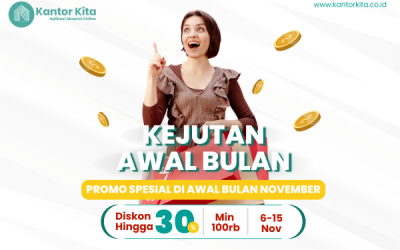 Kejutan Awal Bulan: Promo Diskon 30% dari Kantor Kita